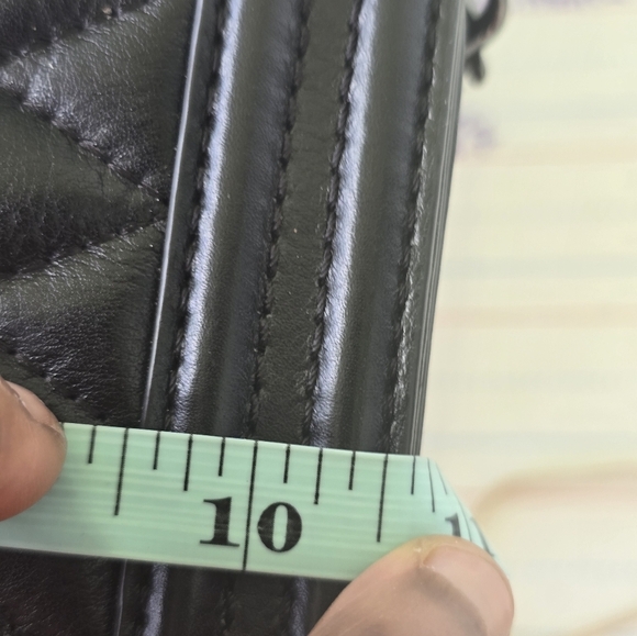 $298 Rebecca Minkoff Quilted Black Leather Love Crossbody Chain Bag Womens - Picture 11 of 14